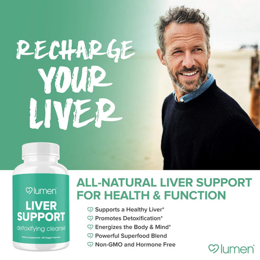 Liver Support - Powerful Detoxifying Cleanse Supplement - Contains Milk Thistle, Dandelion, Turmeric, Ginger, Beet Root, Berberine, & Artichoke Extract - 60 Vegetable Capsules (60 Count (Pack of 1)