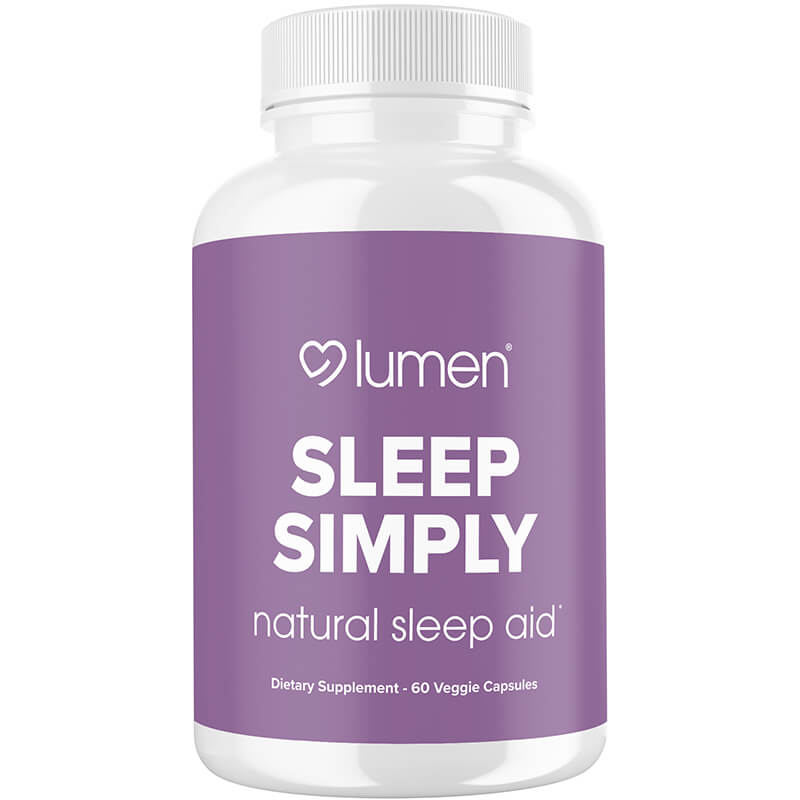Sleep Simply - Natural Sleep Aid Formula with Valerian, Tryptophan, Melatonin, &amp; Chamomile - 60ct