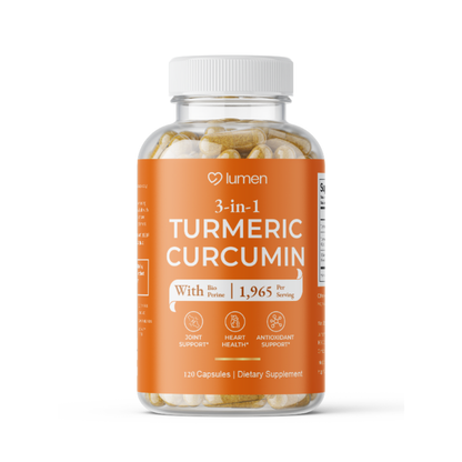 Lumen Naturals Turmeric Gummies for Women - Black Pepper Extract, Turmeric Powder - Ginger Flavor - 120 Count - 60 Servings