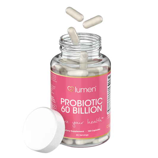 Lumen Naturals Probiotic 60 Billion CFU for Women Digestive with Maktrek Technology - 180 Count