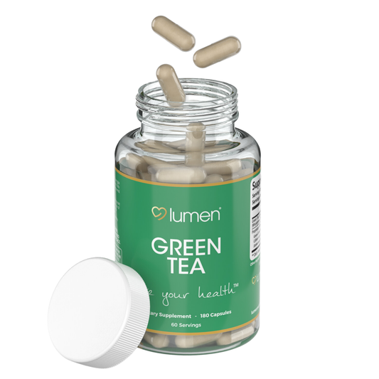 Lumen Naturals Green Tea Supplement Blend for Women - Green Coffee Bean - 180 Count - 60 Servings