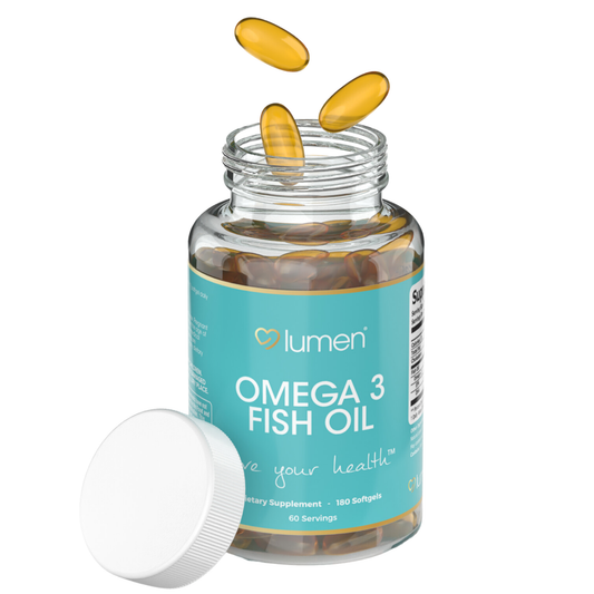 Lumen Naturals Omega 3 Fish Oil Softgels for Women - EPA - DHA - 3600mg - 180 Count - 60 Servings