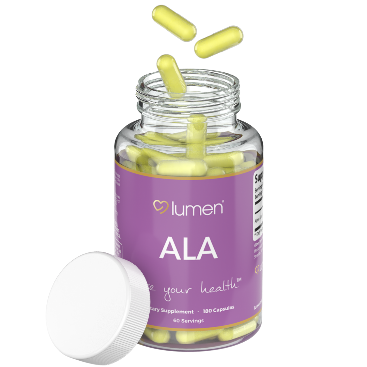 Lumen Naturals ALA for Women - 975mg Per Serving - 180 Count - 60 Servings