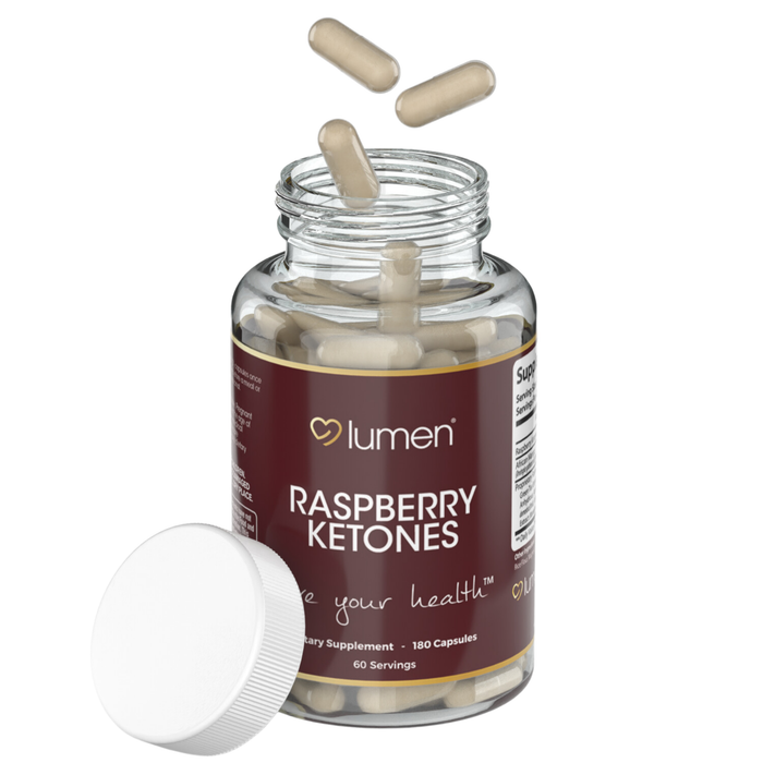 Lumen Naturals Raspberry Ketone for Women - Raspberry Ketone, African Mango 1800mg Per Serving - 180 Capsules - 60 Servings