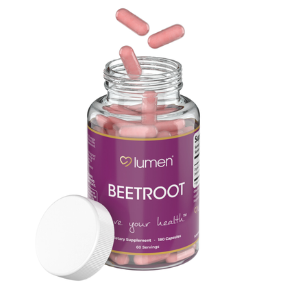 Beetroot for Women – 1950mg Per Serving – 180 Capsules – 60 Servings – Made with Natural Beetroot Powder – Non-GMO, Gluten-Free, and Easy to Take Daily