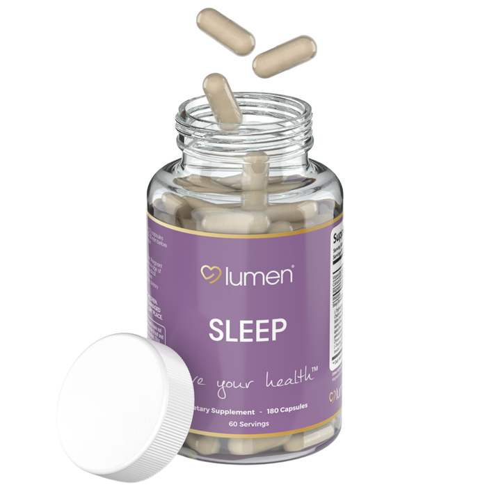 Lumen Naturals Sleep Formula For Women Melatonin Magnesium L-Tryptophan L-Theanine 1400+ mg  - 180 Count