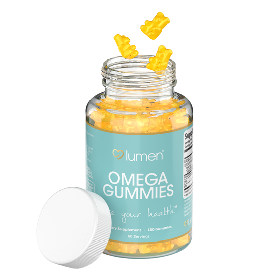 Lumen Naturals Omega Gummies for Women - Fish Oil - DHA & EPA - 120 Count - 60 Servings