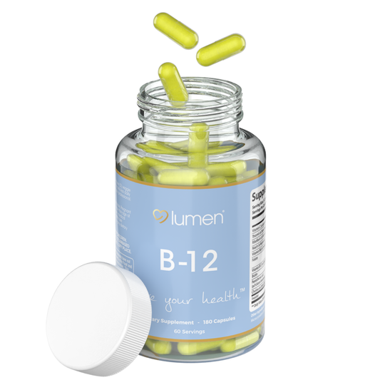 B-12 Complex for Women – 3000mcg Per Serving with Vitamin C & Biotin – 180 Veggie Capsules – 60 Servings – Non-GMO, Gluten-Free, and Easy to Take Daily