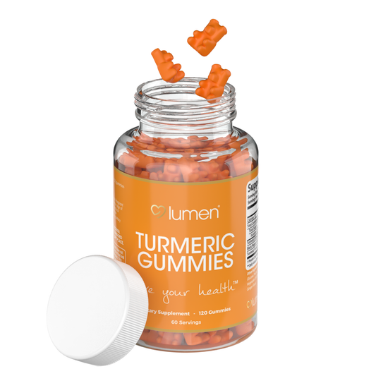 Lumen Naturals Turmeric Gummies for Women - Black Pepper Extract, Turmeric Powder - Ginger Flavor - 120 Count - 60 Servings