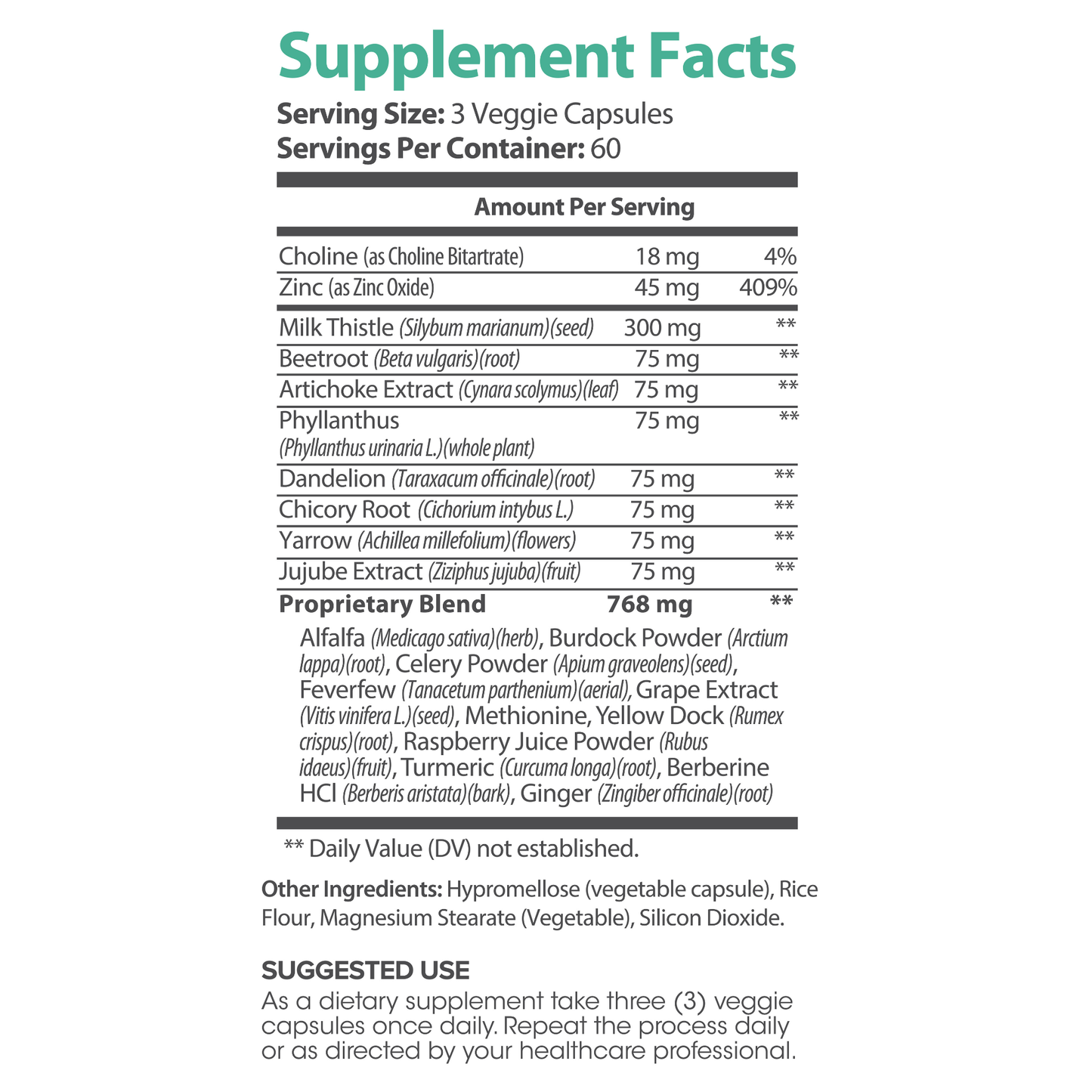 Lumen Naturals Liver Care for Women – With Milk Thistle, Dandelion, Zinc & Beetroot – Renewal Support Supplement – 180 Capsules – 60 Servings – Non-GMO & Gluten-Free
