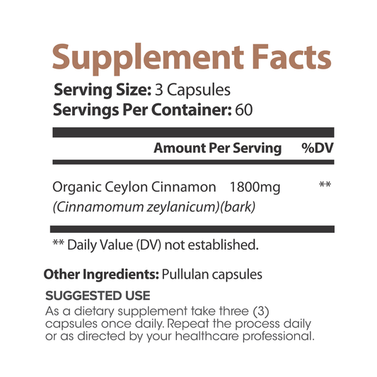 Lumen Naturals Cinnamon for Women – Organic Ceylon Cinnamon – 1800mg Per Serving – 180 Veggie Capsules – 60 Servings – Non-GMO, Gluten-Free, Vegan Formula
