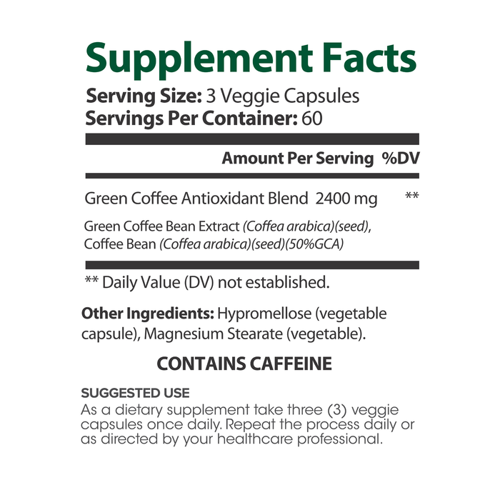 Lumen Naturals Green Coffee Blend for Women – 2400mg Per Serving – With Green Coffee Bean Extract – 180 Veggie Capsules – 60 Servings – Non-GMO & Gluten-Free