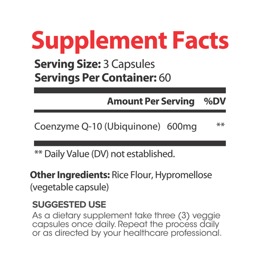 Lumen Naturals CoQ10 for Women – Coenzyme Q-10 600mg Per Serving – 180 Veggie Capsules – 60 Servings – Made with Quality Ingredients – Non-GMO & Gluten-Free