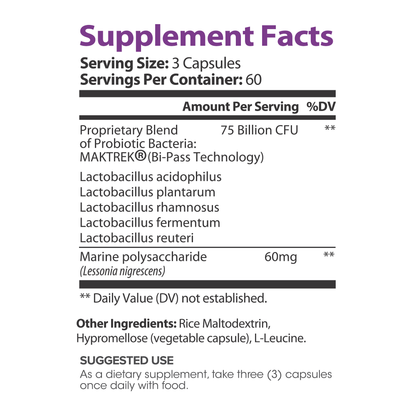Lumen Naturals Women's Probiotic 75 Billion CFU - Multiple Strains - Maktrek Technology - 180 Count - 60 Servings