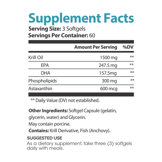 Lumen Naturals Krill Oil for Women - EPA, DHA, Phospholipids - Softgels - 180 Count - 60 Servings