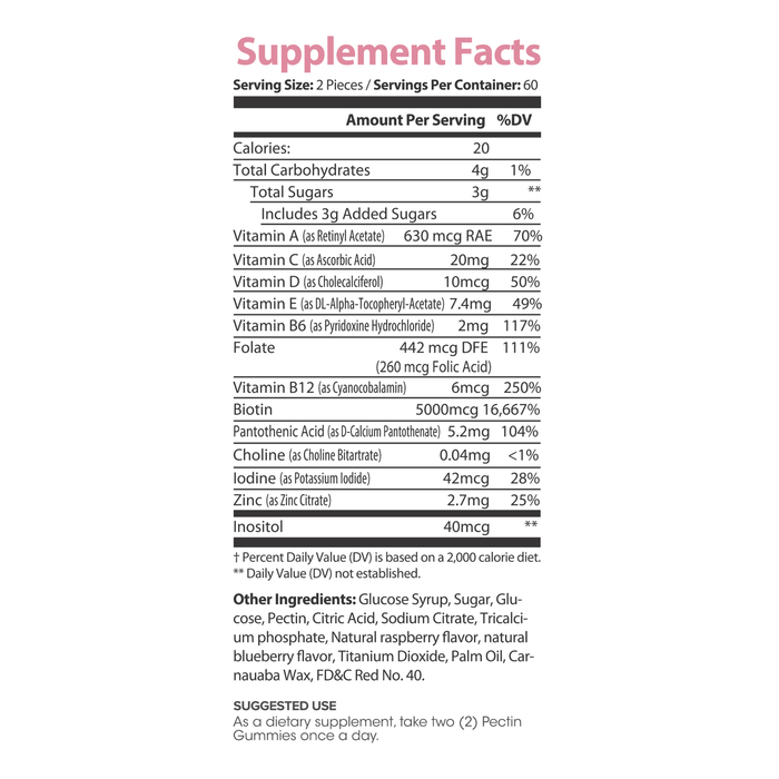 Lumen Naturals Hair Gummies for Women – With Biotin, Folate, Vitamins A, C, D & E – 120 Gummies – 60 Servings – Delicious, Non-GMO, Gluten-Free Formula