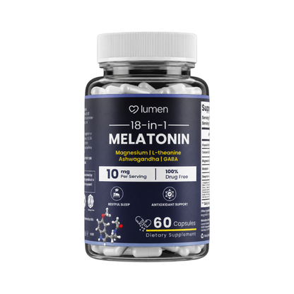 Lumen Naturals Sleep Formula For Women Melatonin Magnesium L-Tryptophan L-Theanine 1400+ mg  - 180 Count