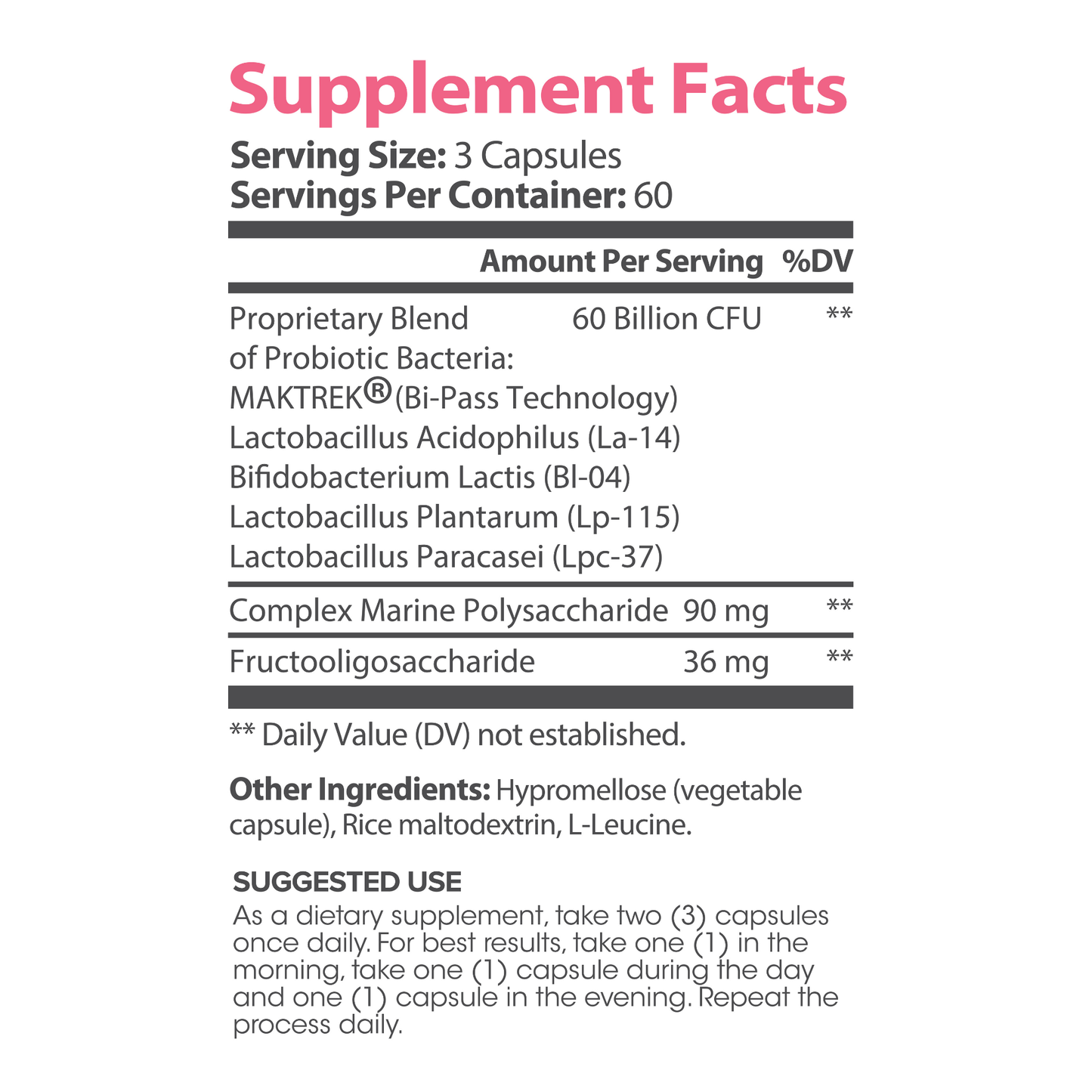 Lumen Naturals Probiotic 60 Billion CFU for Women Digestive with Maktrek Technology - 180 Count