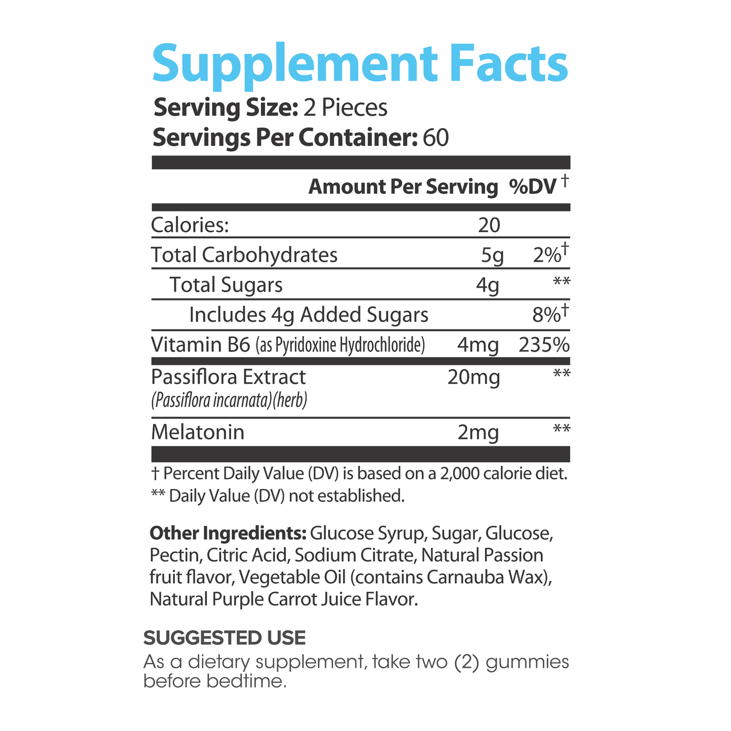 Lumen Naturals Sleep Gummies For Women - Melatonin Gummies - Vitmain B6 - Passion Fruit Flavor - 120 Count - 60 Servings