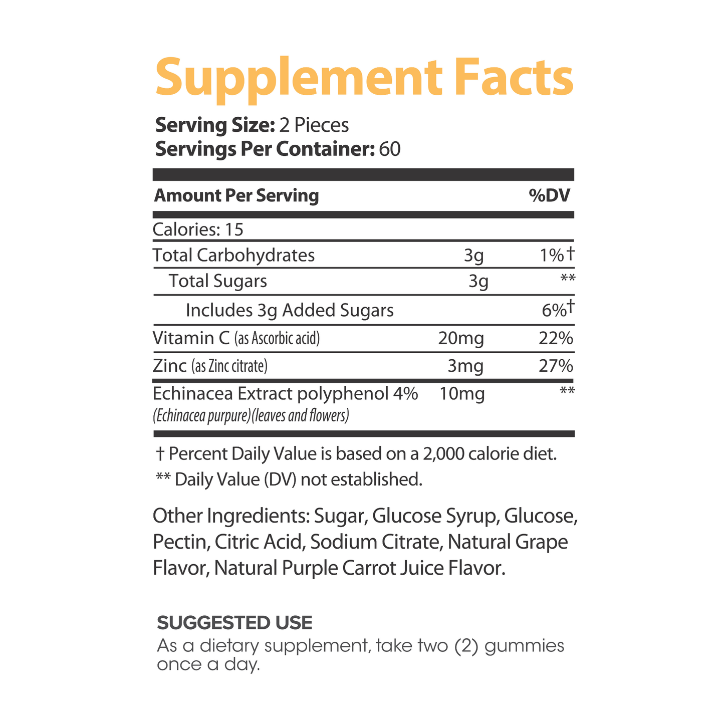 Lumen Naturals Vitamin C Gummies for Women - Immunity Support - Vitamin C & Zinc - 120 Count - 60 Servings