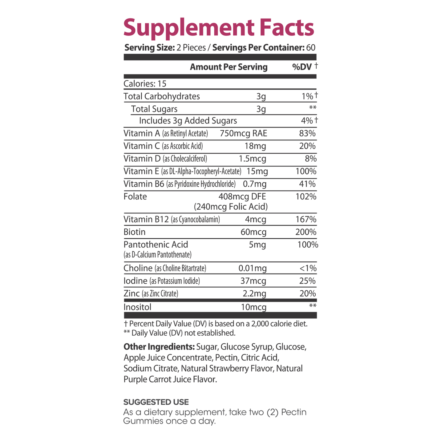 Lumen Naturals Multivitamin Gummies for Women - Vitamin A, C, D, E, B6 & B12 - Strawberry Flavor - 120 Count Gummy