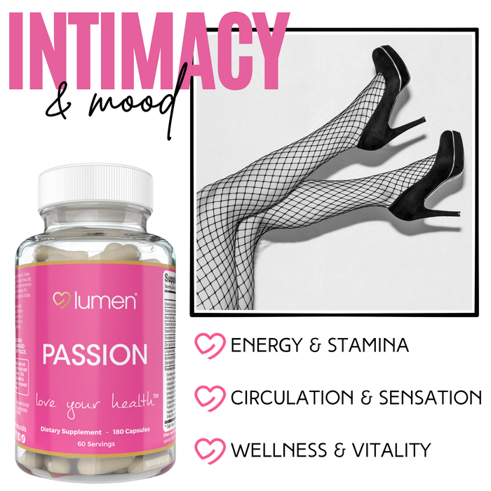 Lumen Naturals Passion for Women - Vitamin A, B6, & B12 - Thiamin - 180 Count - 60 Servings