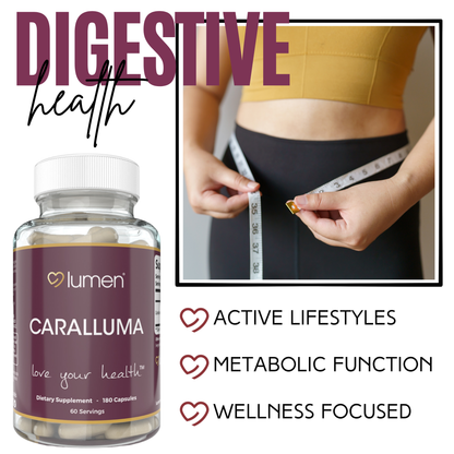 Lumen Naturals Caralluma for Women – 1800mg Per Serving – Designed for Active Lifestyles – 180 Capsules – 60 Servings – Non-GMO, Gluten-Free, and Vegan-Friendly