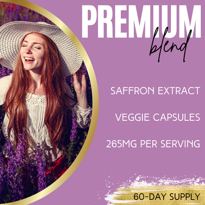 Lumen Naturals Saffron for Women - 265mg Per Serving - Veggie Capsules - 180 Count - 60 Servings