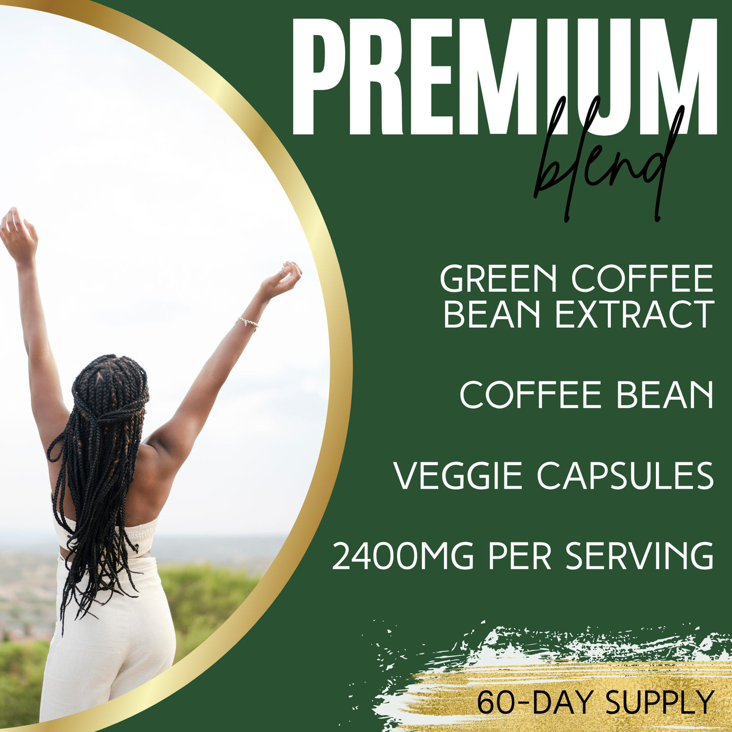 Lumen Naturals Green Coffee Blend for Women – 2400mg Per Serving – With Green Coffee Bean Extract – 180 Veggie Capsules – 60 Servings – Non-GMO & Gluten-Free