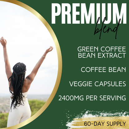 Lumen Naturals Green Coffee Blend for Women – 2400mg Per Serving – With Green Coffee Bean Extract – 180 Veggie Capsules – 60 Servings – Non-GMO & Gluten-Free