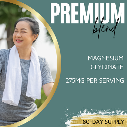 Lumen Naturals Magnesium Capsules for Women - 275mg - Magnesium Glycinate - 180 Count - 60 Servings