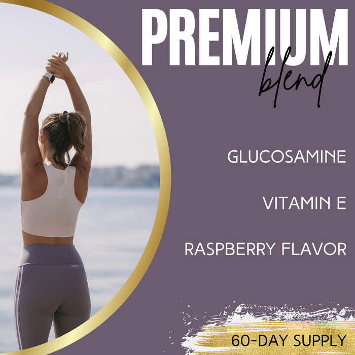 Lumen Naturals Mobility Gummies for Women with Glucosamine - Raspberry Flavor - 120 Count - 60 Servings