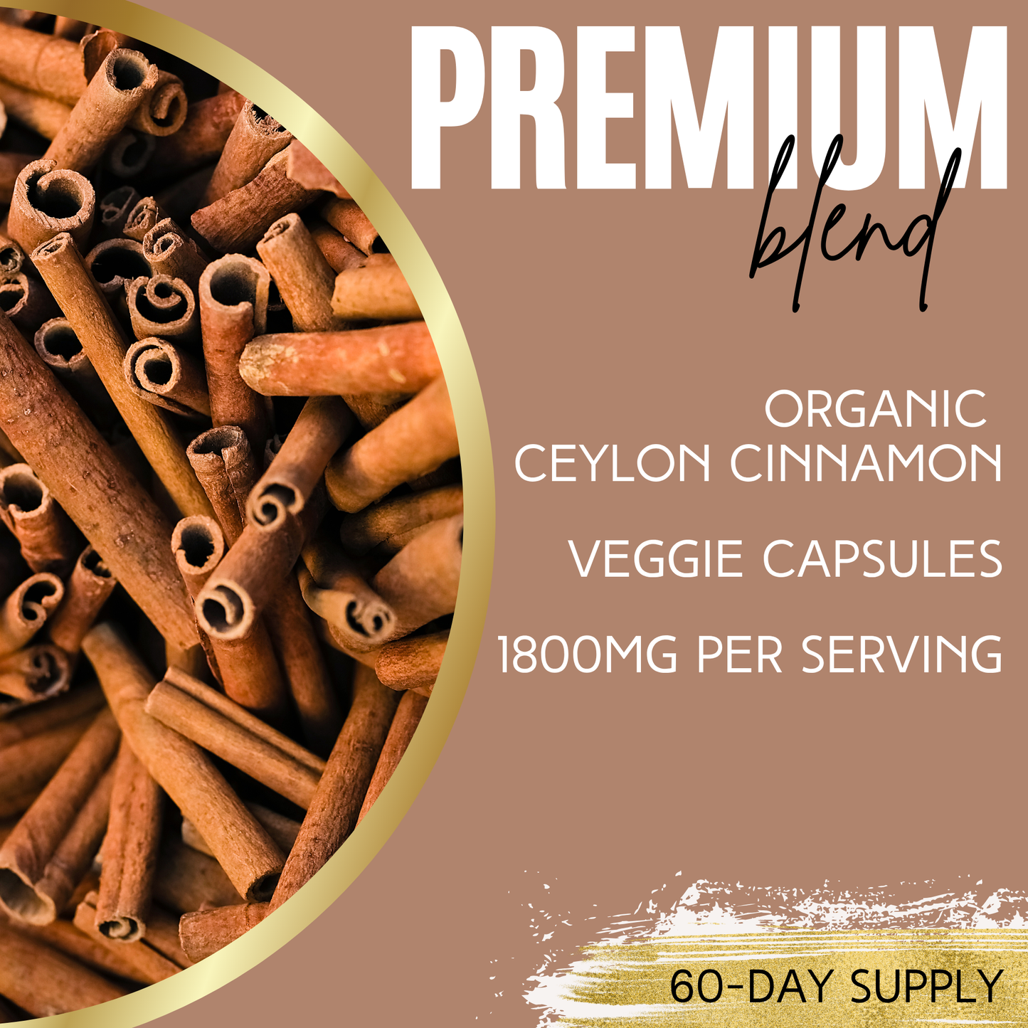 Lumen Naturals Cinnamon for Women – Organic Ceylon Cinnamon – 1800mg Per Serving – 180 Veggie Capsules – 60 Servings – Non-GMO, Gluten-Free, Vegan Formula