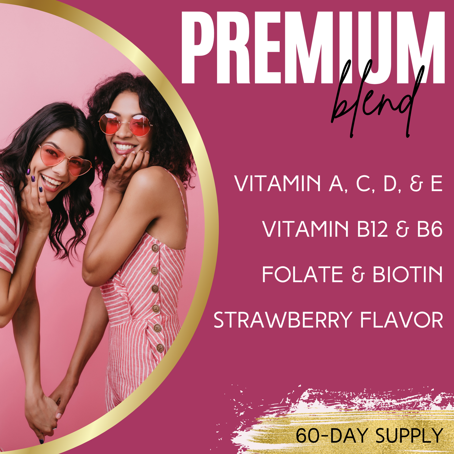 Lumen Naturals Multivitamin Gummies for Women - Vitamin A, C, D, E, B6 & B12 - Strawberry Flavor - 120 Count Gummy