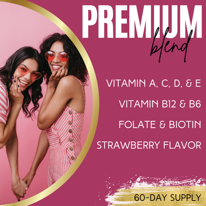 Lumen Naturals Multivitamin Gummies for Women - Vitamin A, C, D, E, B6 & B12 - Strawberry Flavor - 120 Count Gummy