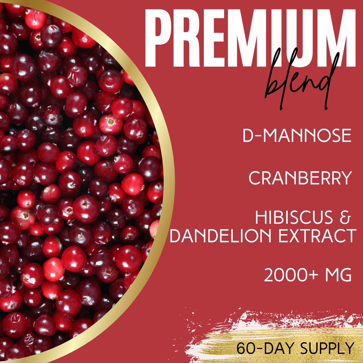 Cranberry + D-Mannose 180ct
