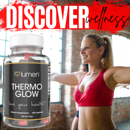 Lumen Naturals ThermoGlow for Women - Raspberry Ketone Blend -  Green Tea Extract - 180 Count - 180 Servings