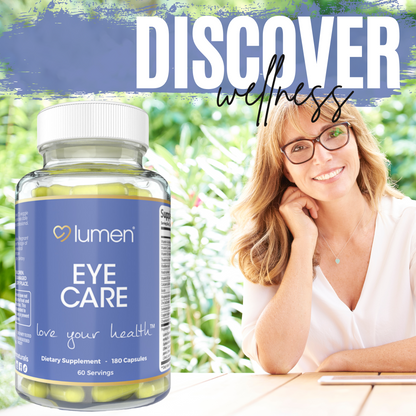 Lumen Naturals Eye Care for Women – With Lutein, Vitamins A, C, D, E, Thiamin, Folate & Riboflavin – 180 Capsules – 60 Servings – Non-GMO, Gluten-Free Formula
