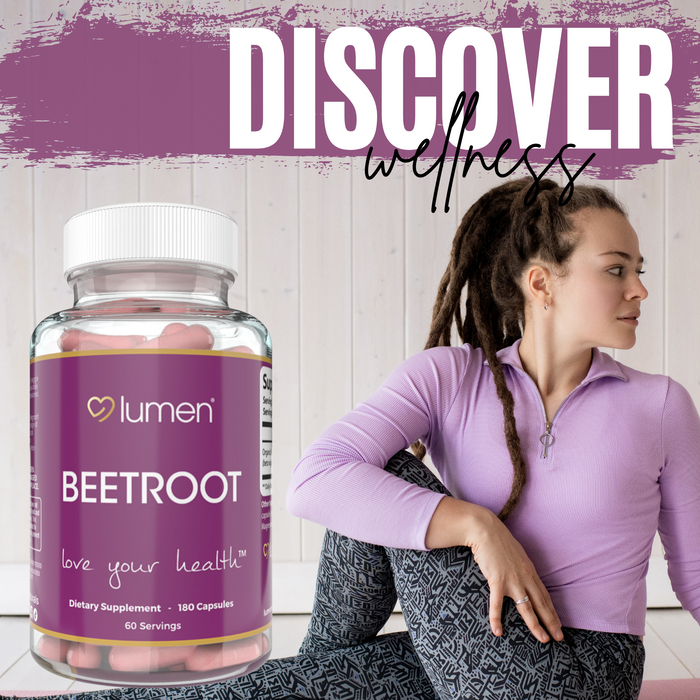 Beetroot for Women – 1950mg Per Serving – 180 Capsules – 60 Servings – Made with Natural Beetroot Powder – Non-GMO, Gluten-Free, and Easy to Take Daily