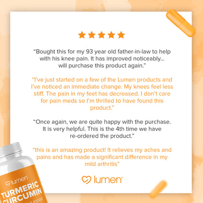 Turmeric Curcumin with BioPerine® - Organic Joint & Mobility Support - 1 Month Supply