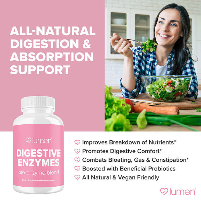 Digestive Enzymes Pro-Enzyme Blend 60ct (6-pack) - 35% Off + FREE Shipping
