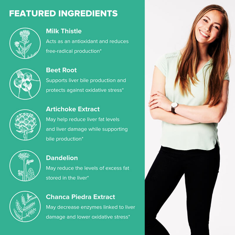 Liver Support 60 Count - Detoxifying Cleanse