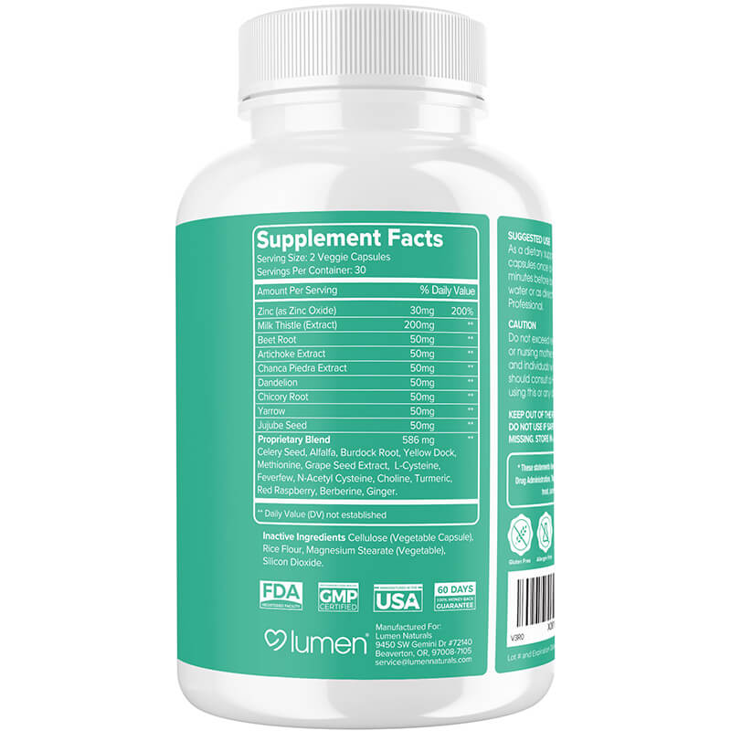 Liver Support 60 Count - Detoxifying Cleanse