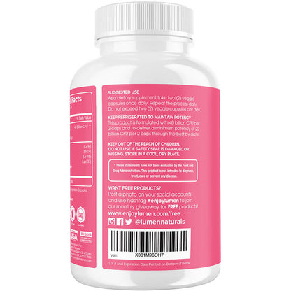 Probiotic 40 Billion 60 Count - Supports a Healthy Gut