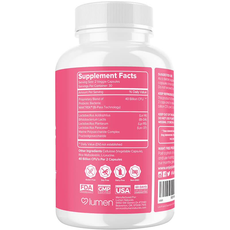 Probiotic 40 Billion 60 Count - Supports a Healthy Gut