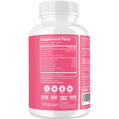 Probiotic 40 Billion 60 Count - Supports a Healthy Gut