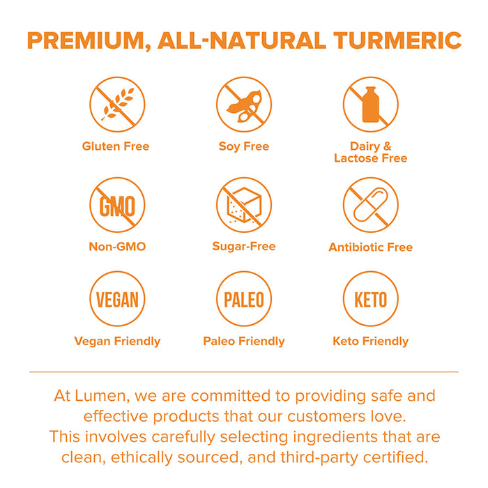 Lumen® Turmeric Curcumin with BioPerine® - 3 Pack Special Offer